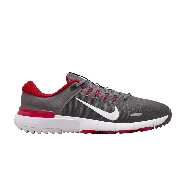 Nike Free Golf Next Nature Iron Grey University Red Smoke Grey White