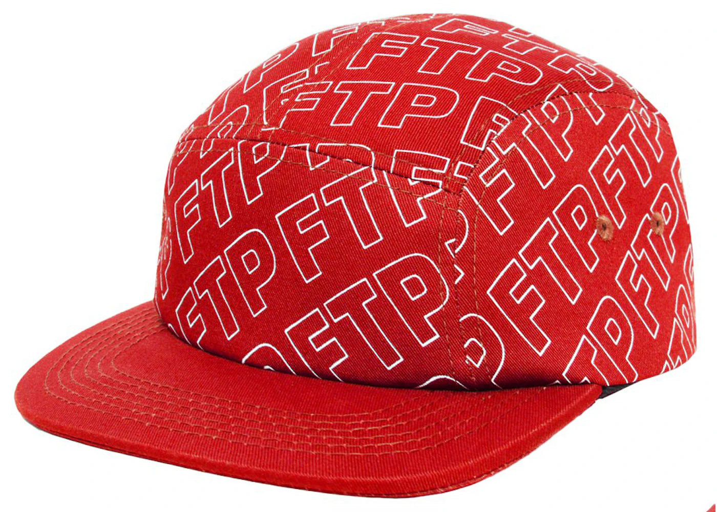 FTP All Over Outline Logo Camp Hat Red