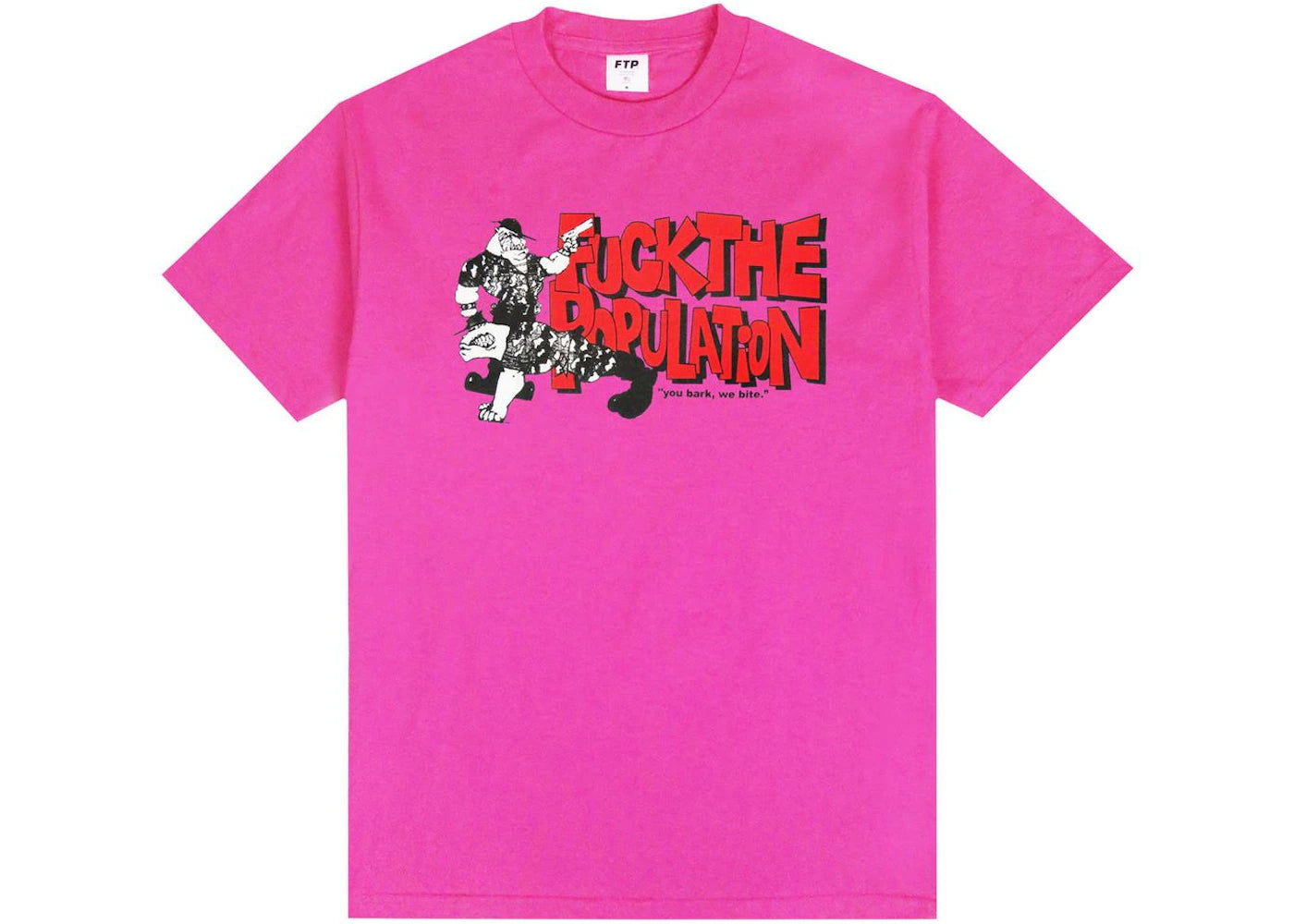 FTP Bark Tee Hot Pink