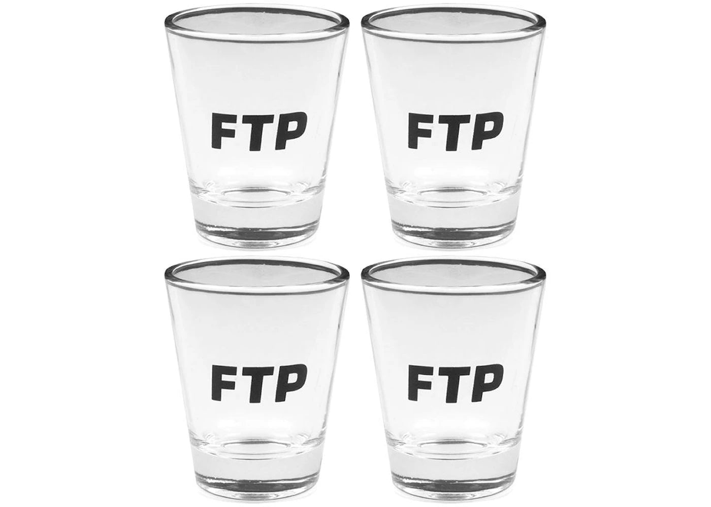 FTP Logo Shot Glasses (4 Pack) Clear