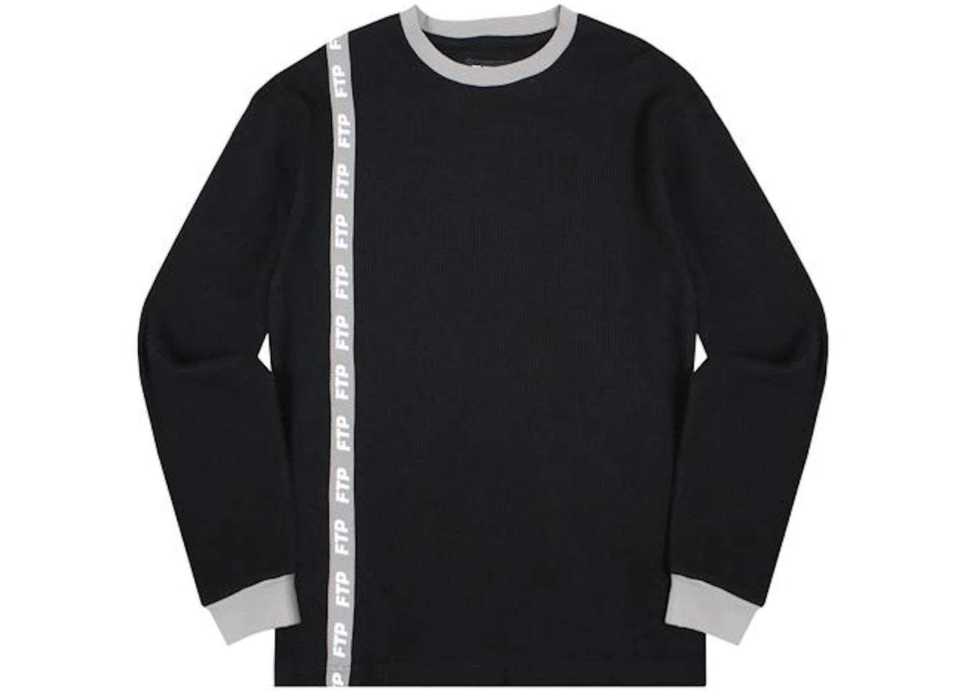 FTP Repeat Logo Thermal T-Shirt Black