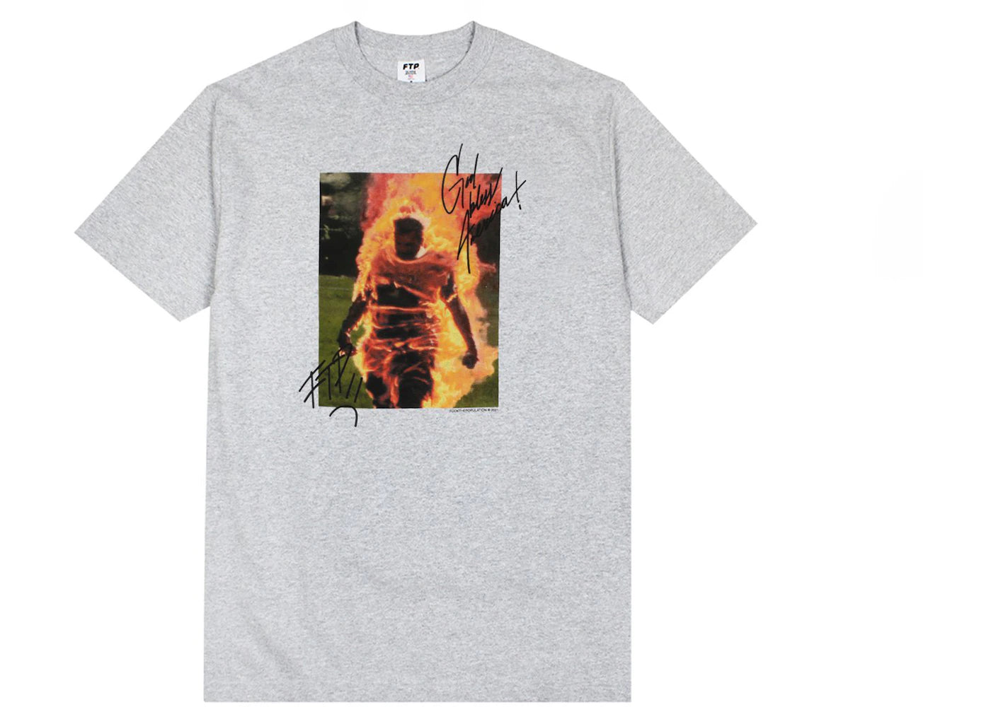 FTP Self-Immolation Tee Heather Grey