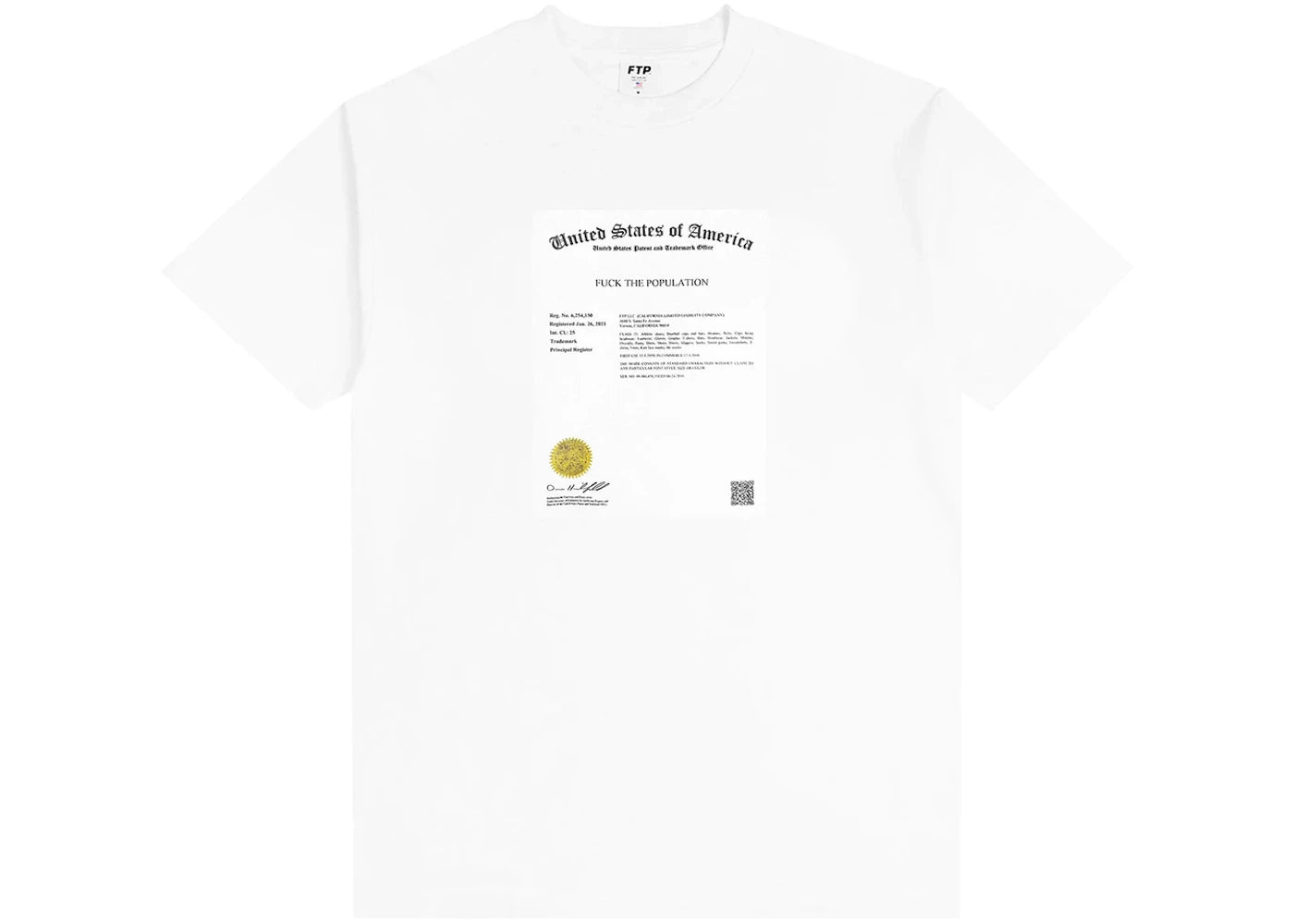 FTP Trademark Tee White