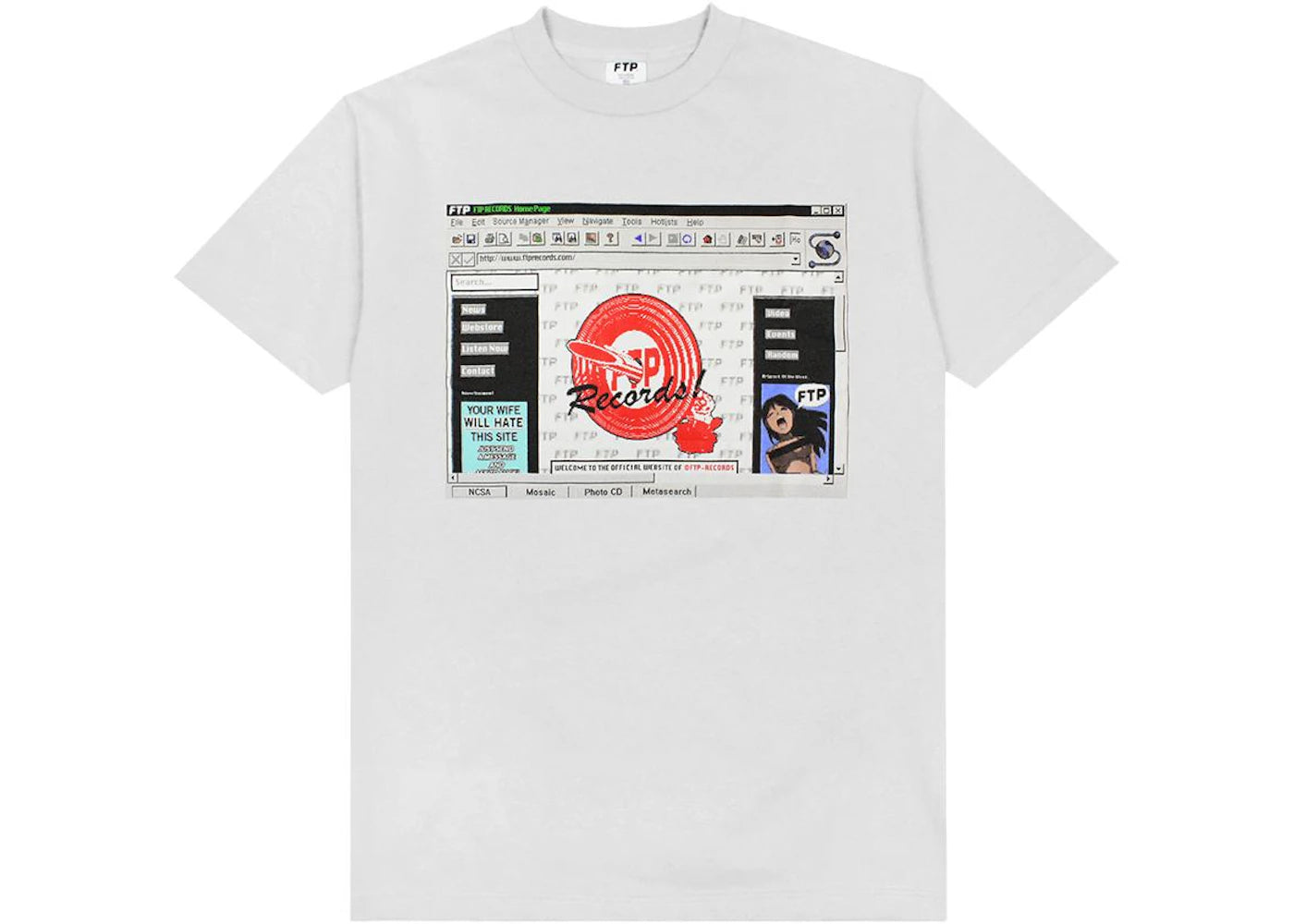 FTP Website Tee Silver