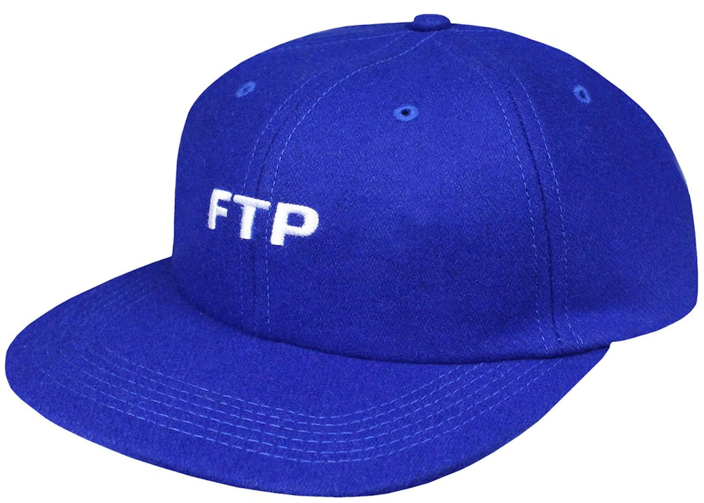 FTP Wool Logo 6 Panel Hat Blue