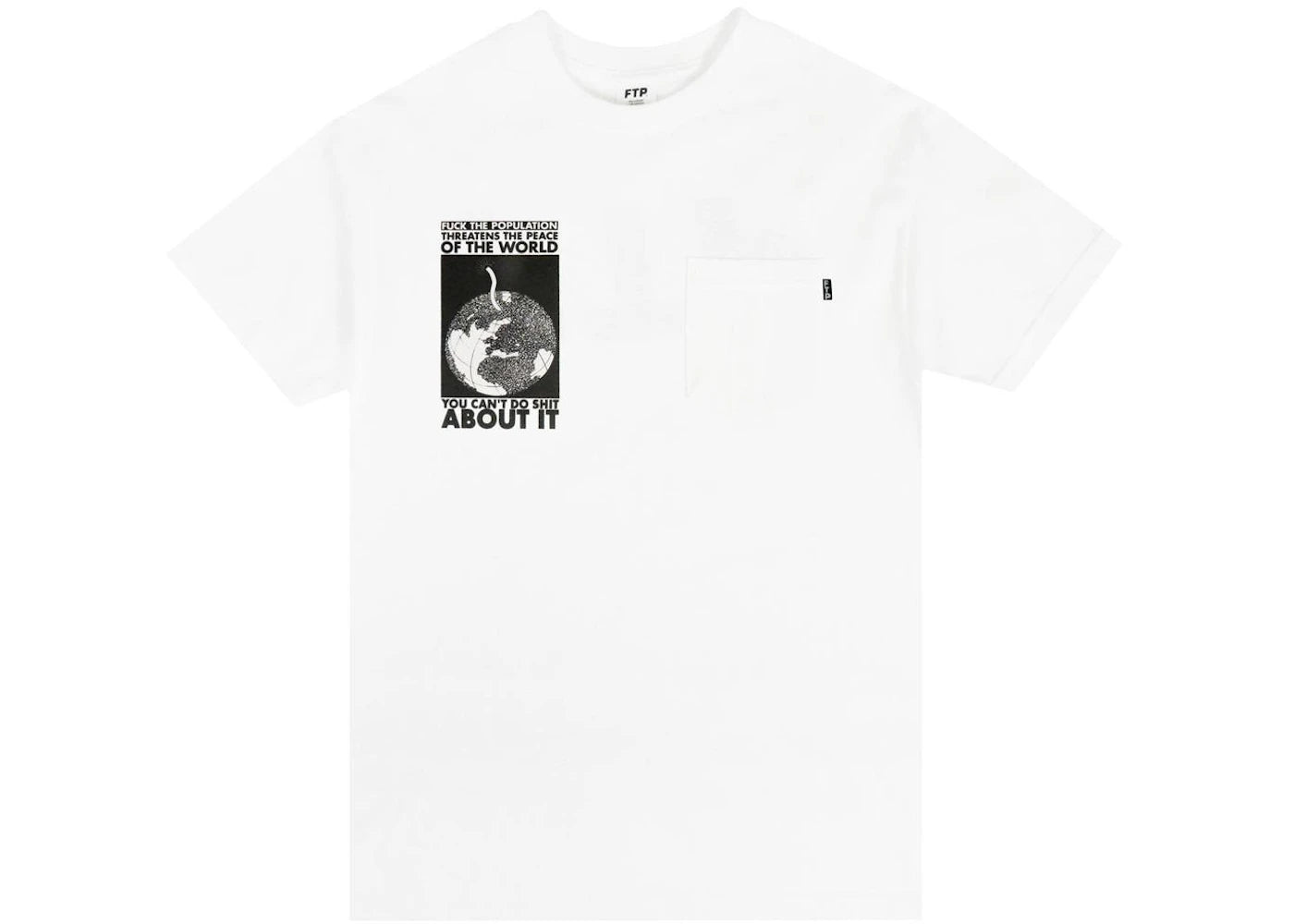 FTP World Pocket Tee White