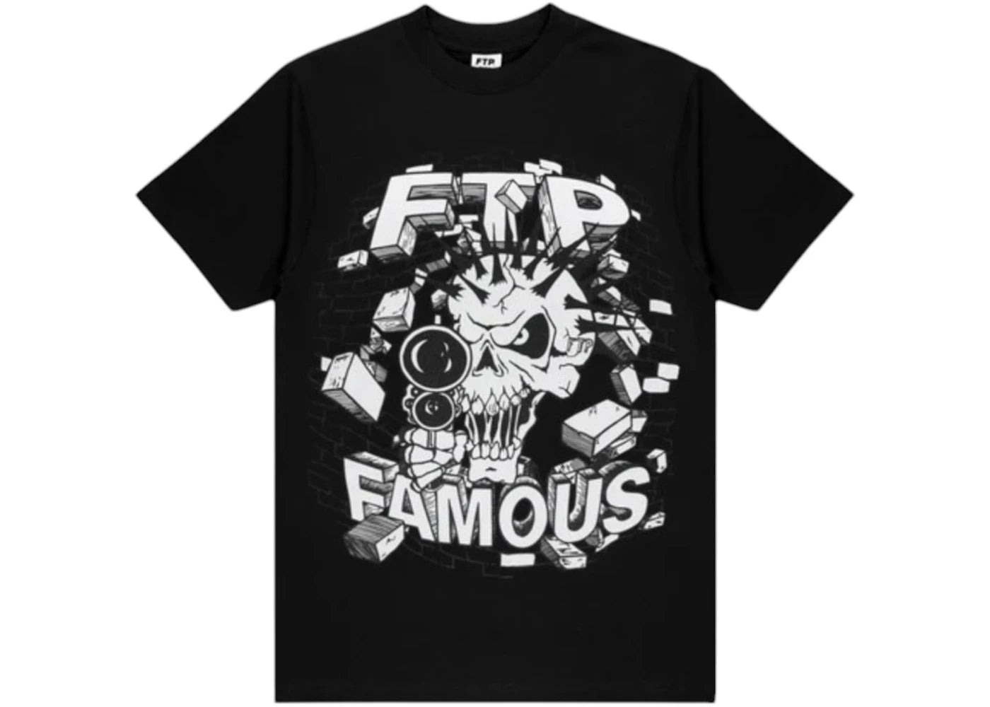 FTP x Famous Skull Tee Black