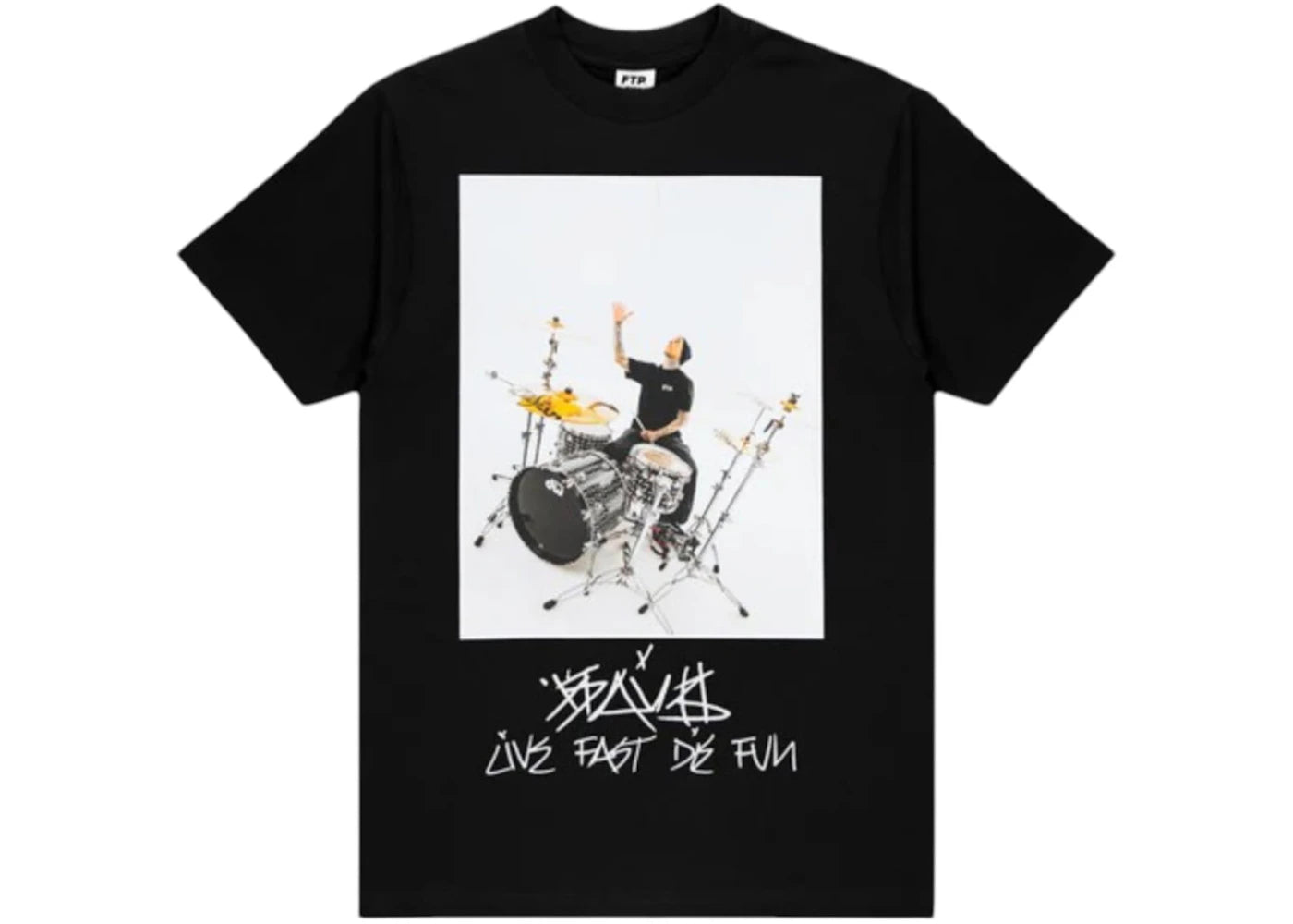 FTP x Famous Travis Barker Photo Tee Black