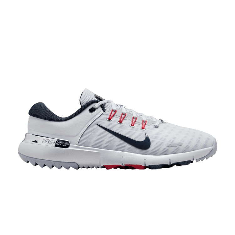 Nike Free Golf Pure Platinum Light Crimson Wolf Grey Armory Navy