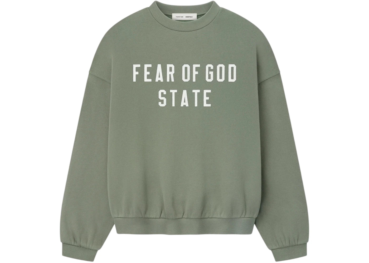 Fear of God Essentials 90's Fleece Crewneck Moss