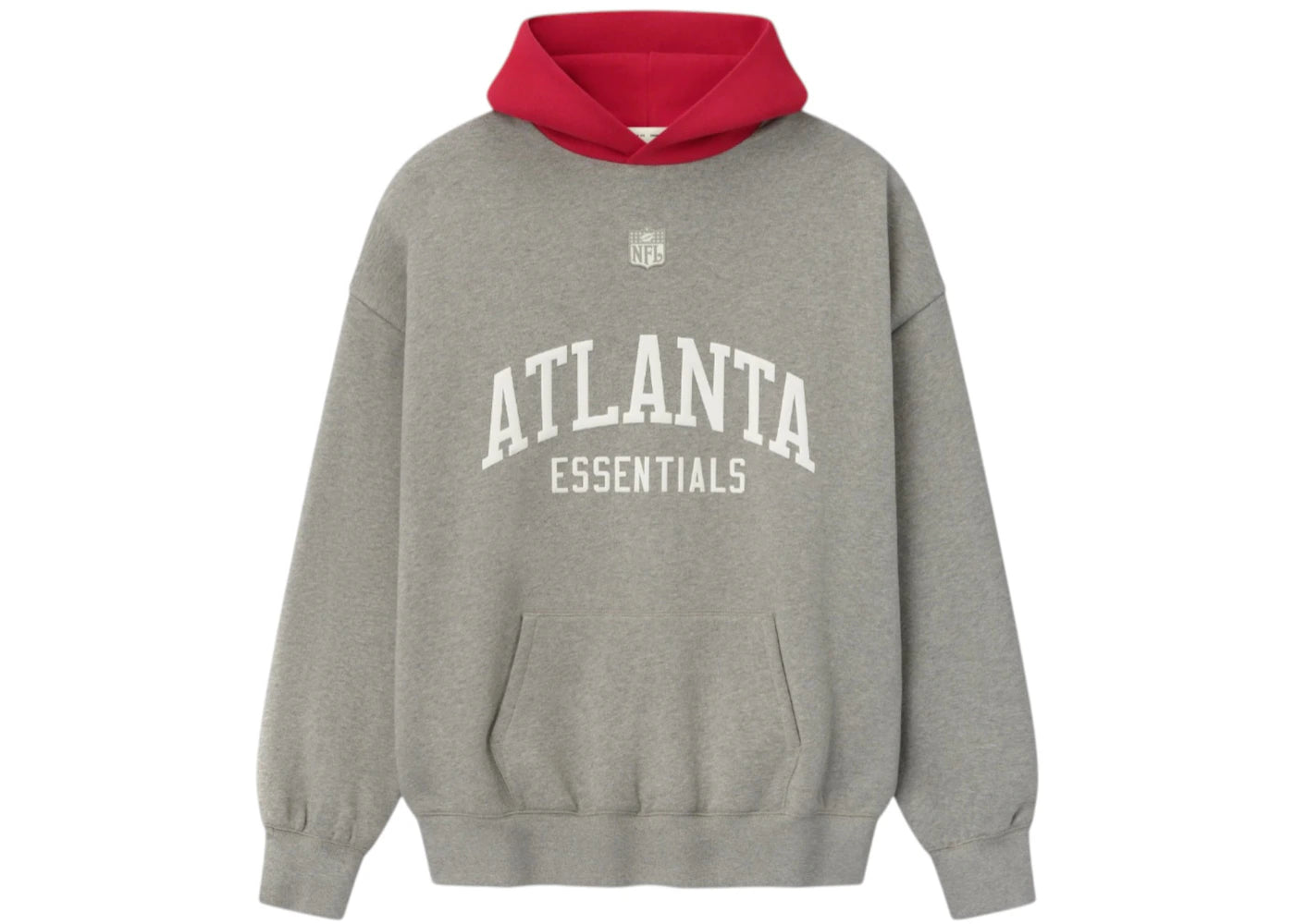 Fear of God Essentials Atlanta Falcons Hoodie Dark Heather/Red