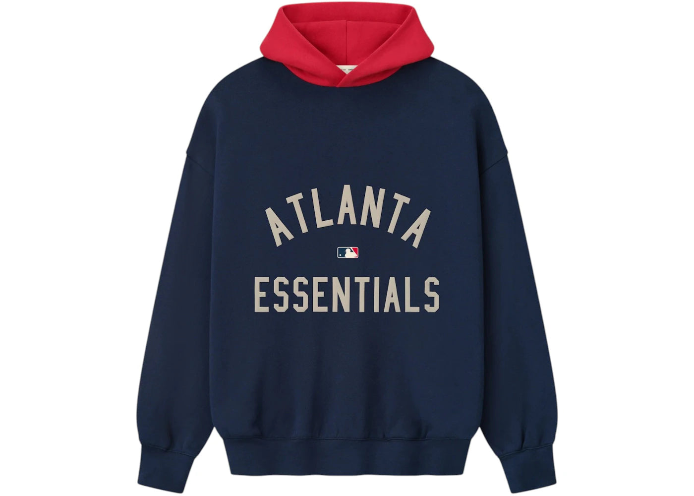 Fear of God Essentials Braves Sport Hoodie Navy/Red