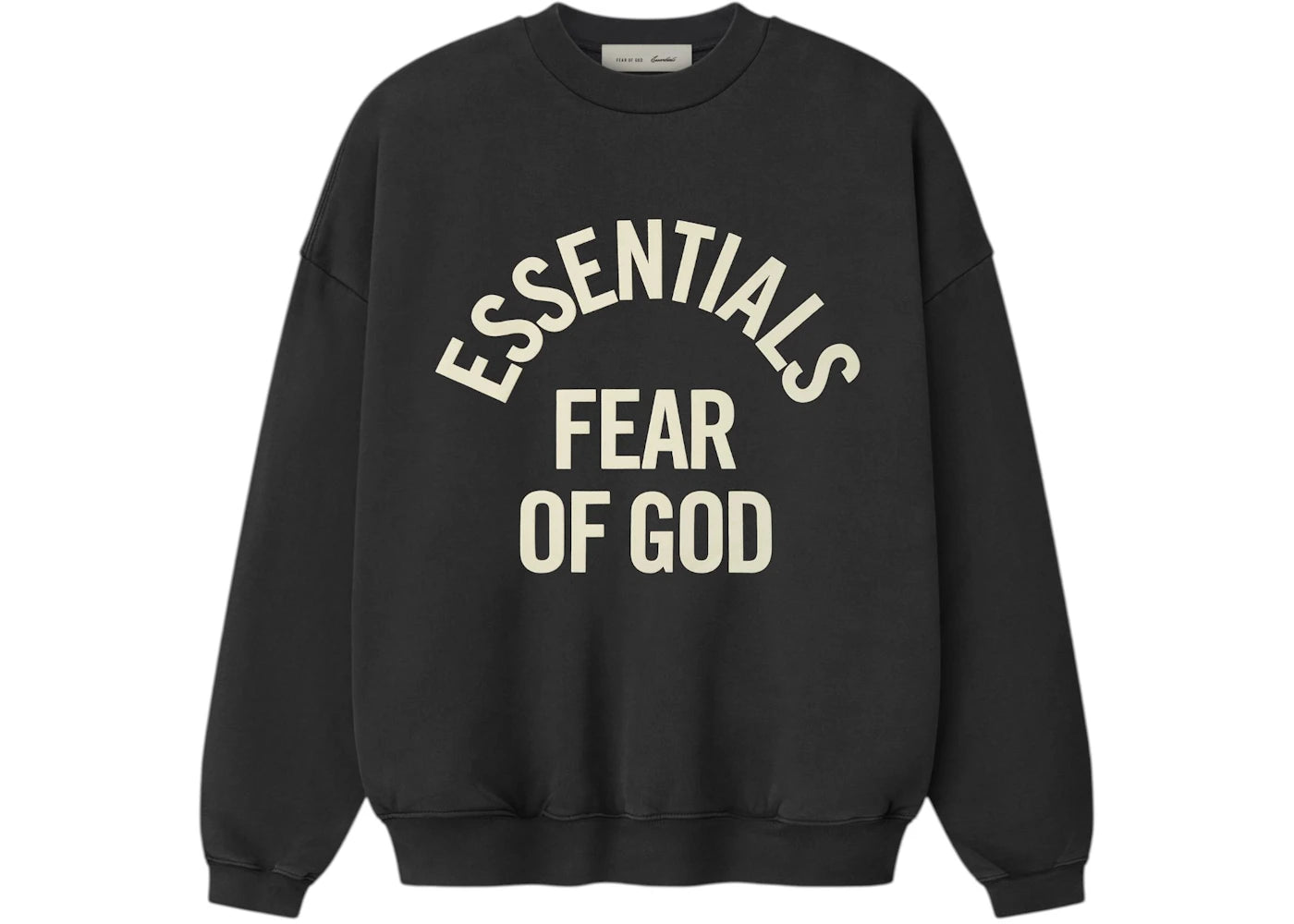 Fear of God Essentials Campus 90's Crewneck Sweatshirt Faded Black