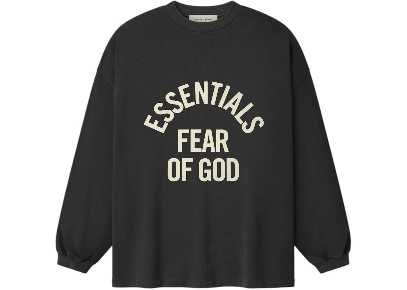 Fear of God Essentials Campus 90's Long Sleeve Tee Faded Black