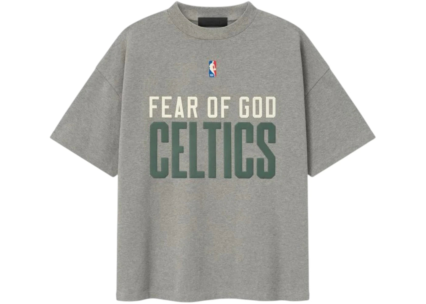 Fear of God Essentials Celtics 90's Tee Concrete Heather
