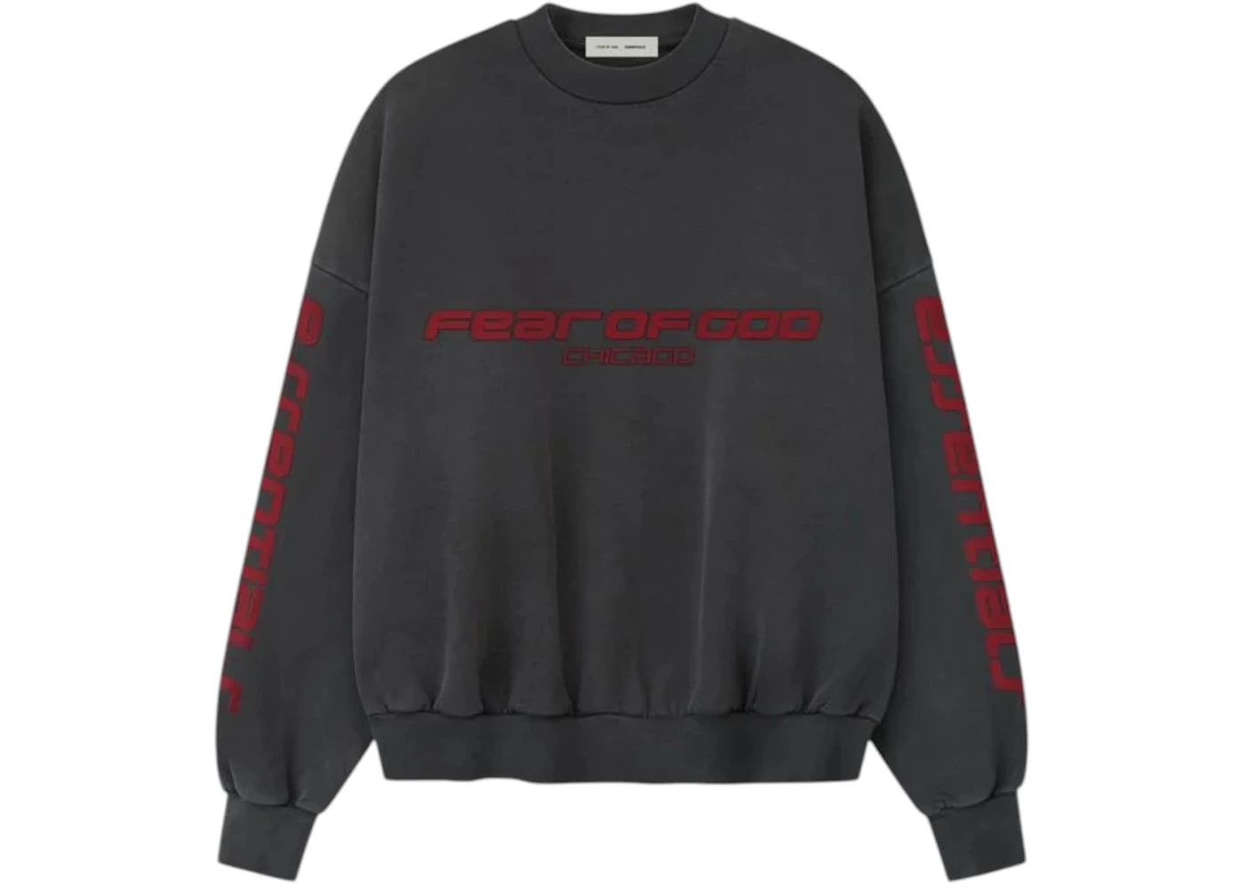 Fear of God Essentials Chicago Heavy Fleece Cropped Sweatshirt Iron Grey