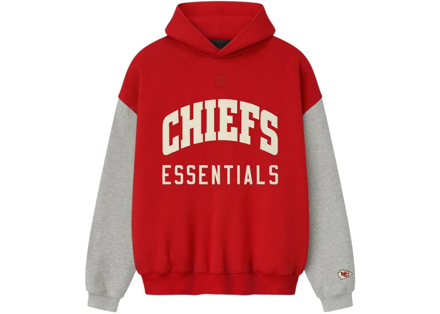 Fear of God Essentials Chiefs Sport Hoodie Red/Concrete Heather