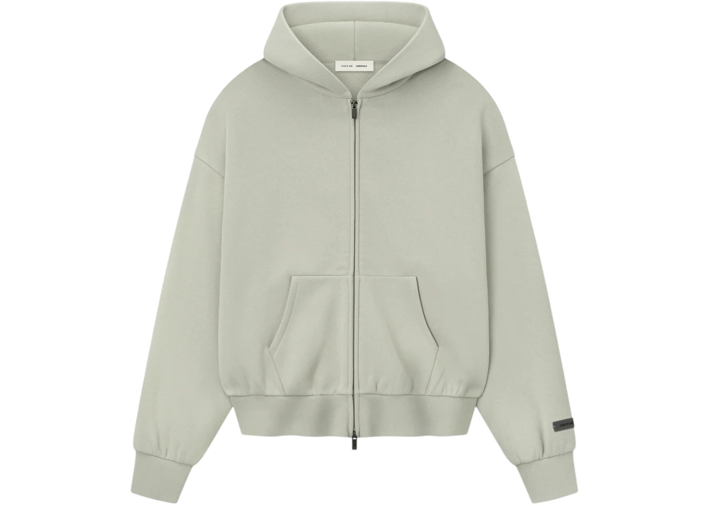 Fear of God Essentials Classic Fleece Zip-Up Hoodie Abbey Stone
