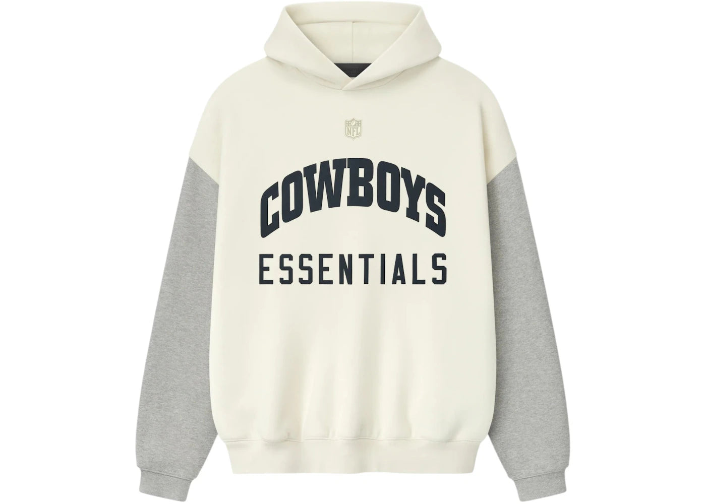 Fear of God Essentials Cowboys Sport Hoodie Cream/Concrete Heather
