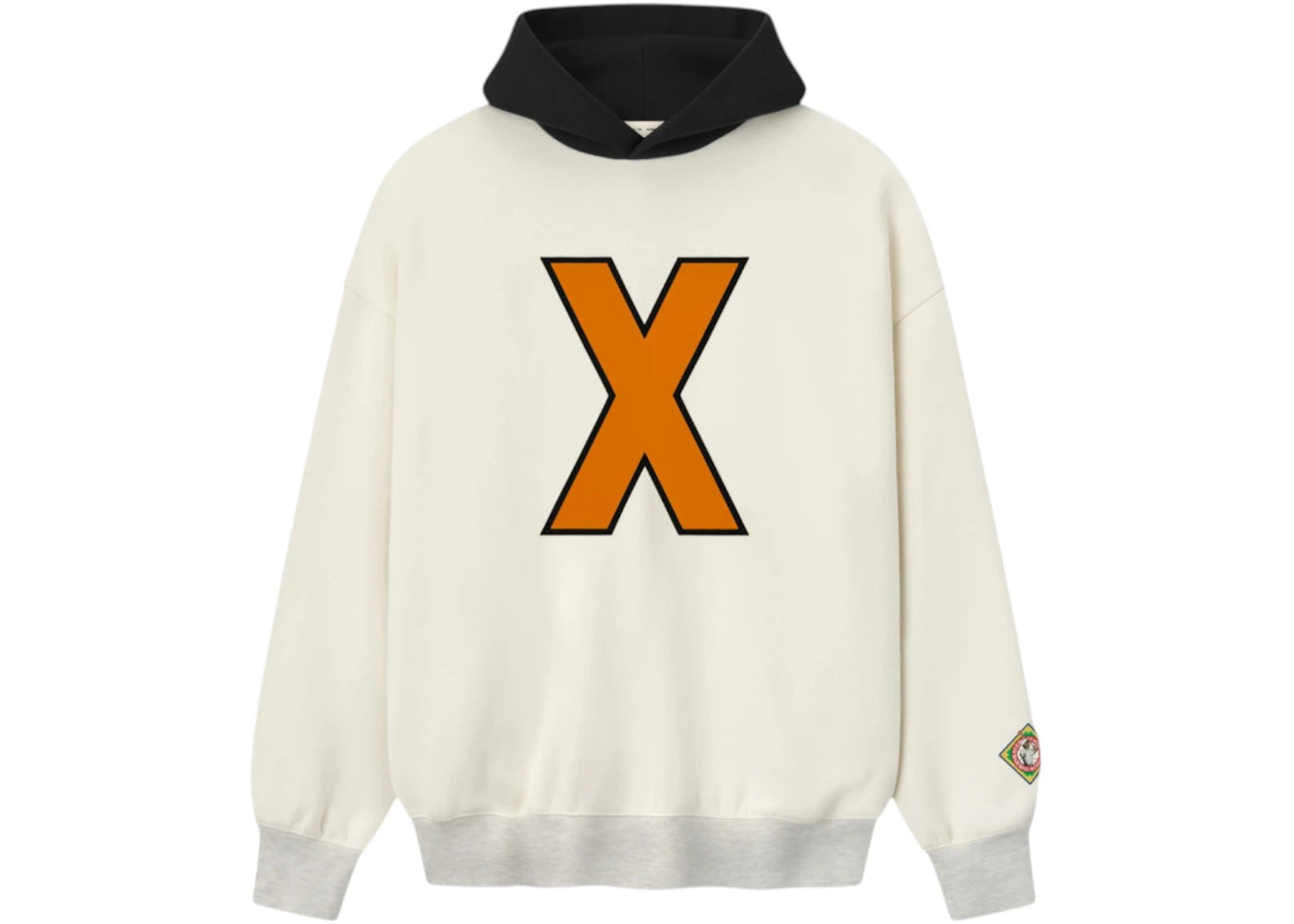 Fear of God Essentials Cuban X-Giants Hoodie Cream White/ Black