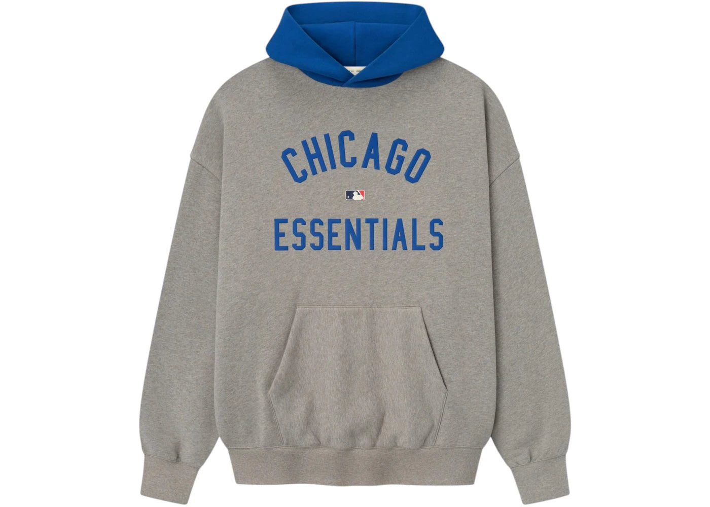 Fear of God Essentials Cubs Sport Hoodie Concrete Heather/Blue