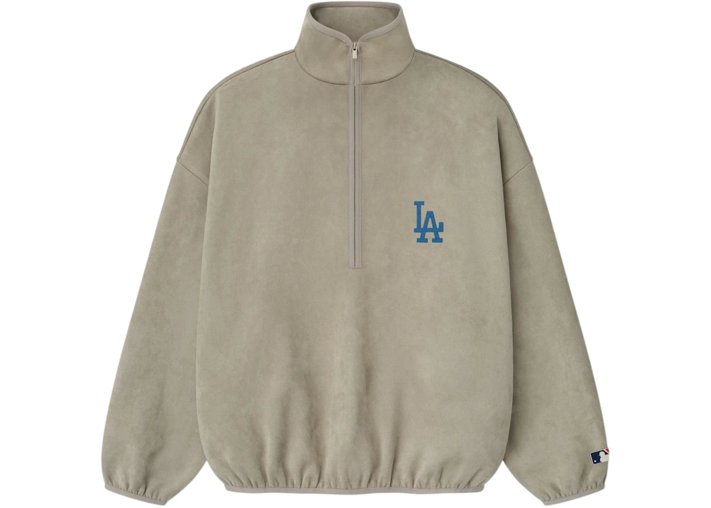 Fear of God Essentials Dodgers Suede Fleece Modern Half Zip Top Seal