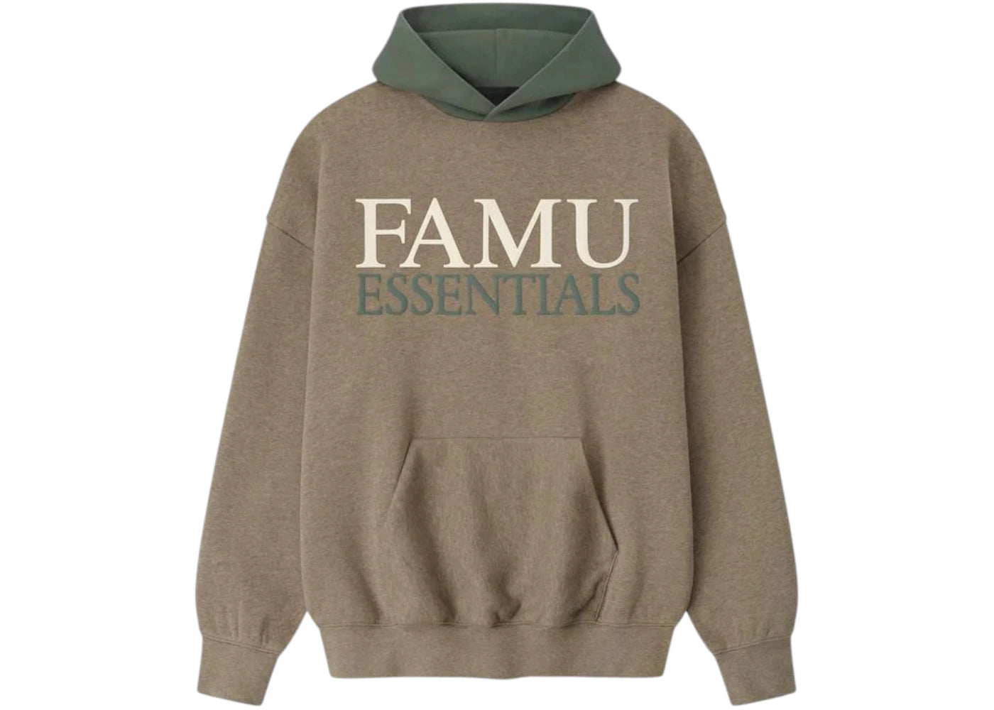 Fear of God Essentials FAMU Sport Hoodie Homestead Heather/Balsam Green