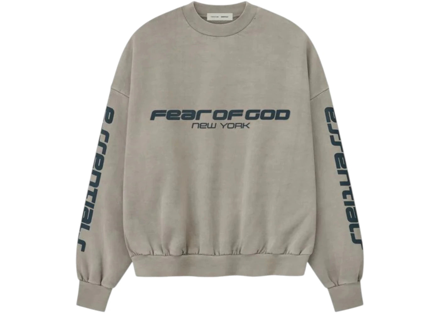 Fear of God Essentials Heavy Fleece Cropped Relaxed Sweatshirt Smoke Grey
