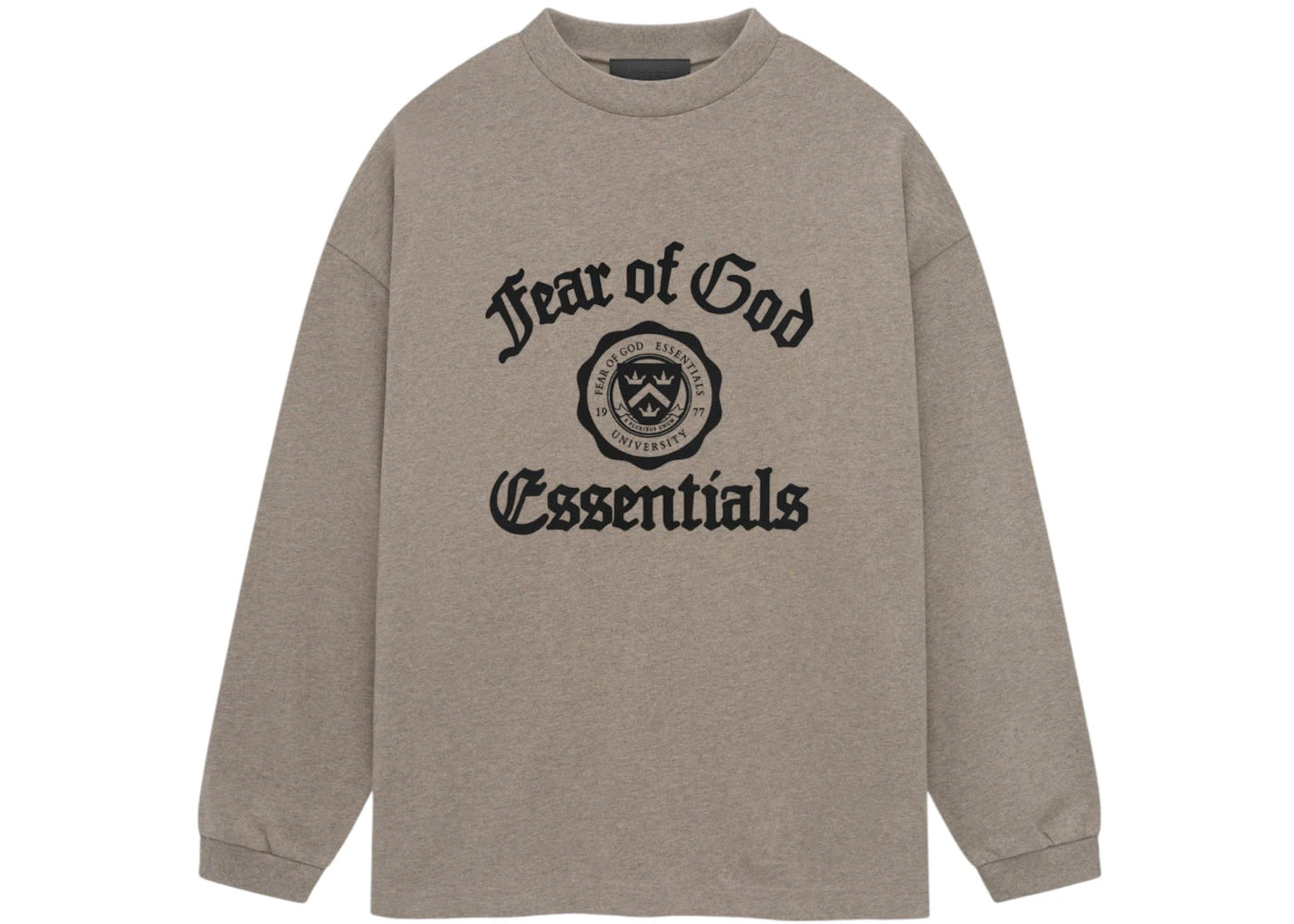 Fear of God Essentials Heavy Longsleeve Tee Heather Gray
