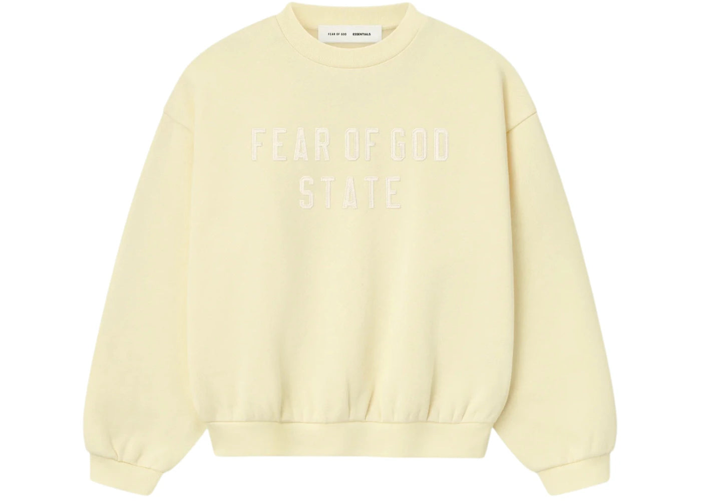 Fear of God Essentials Kids 90's Fleece Crewneck Garden Yellow
