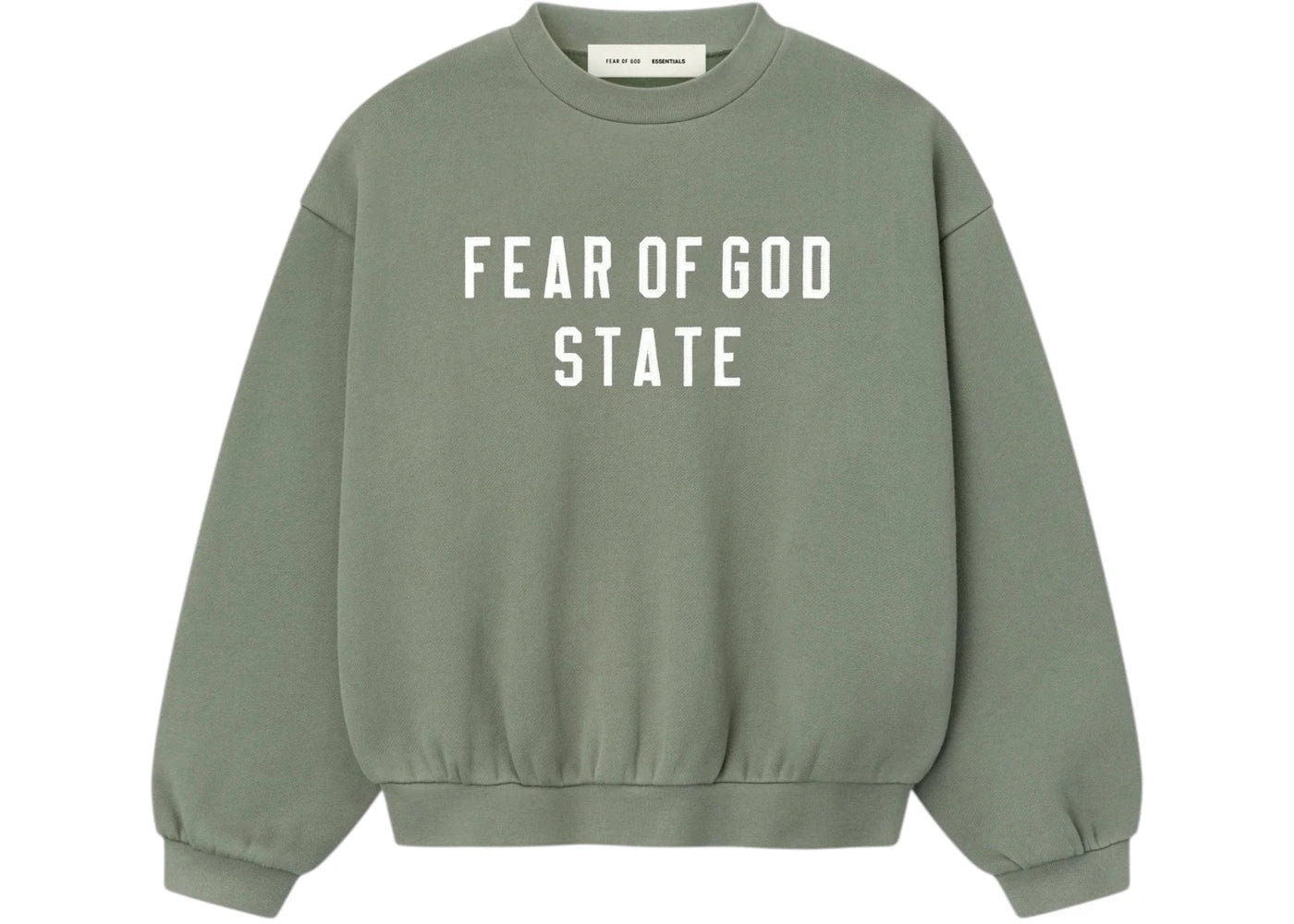 Fear of God Essentials Kids 90's Fleece Crewneck Moss