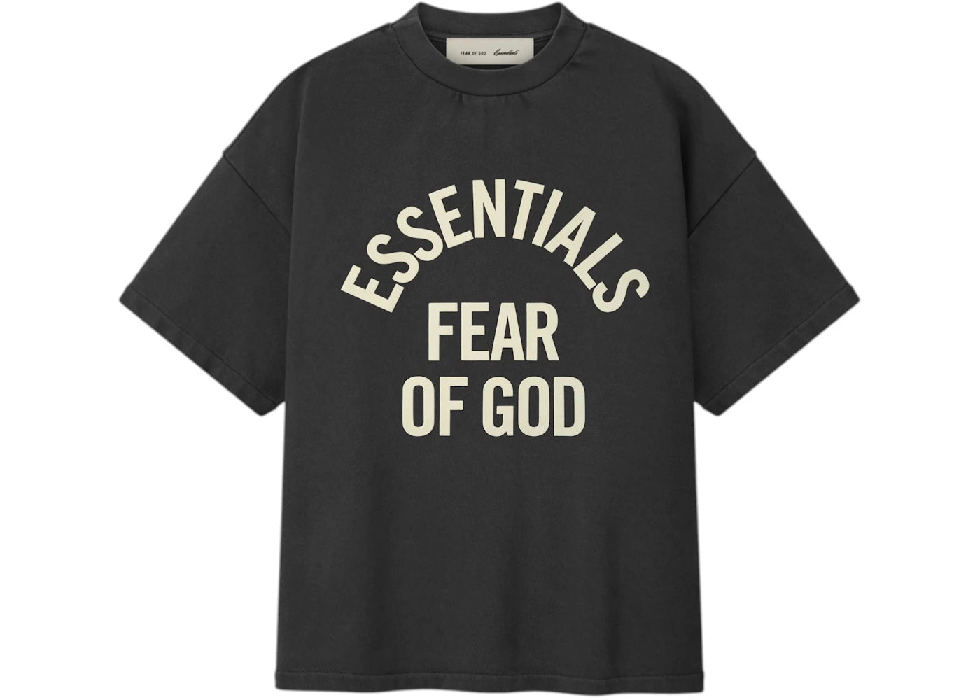 Fear of God Essentials Kids Campus 90's Short Sleeve Tee Faded Black