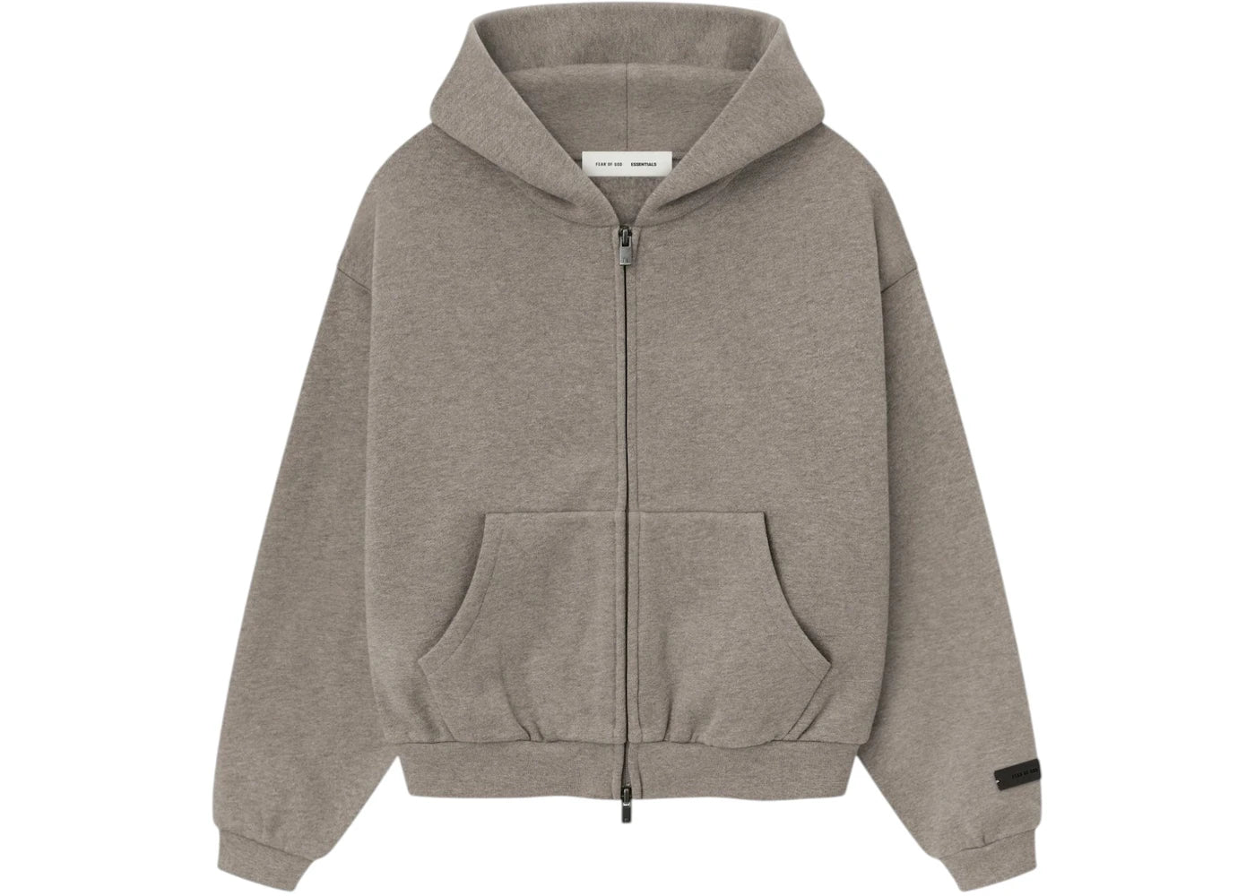 Fear of God Essentials Kids Classic Fleece Zip-Up Hoodie Homestead Heather