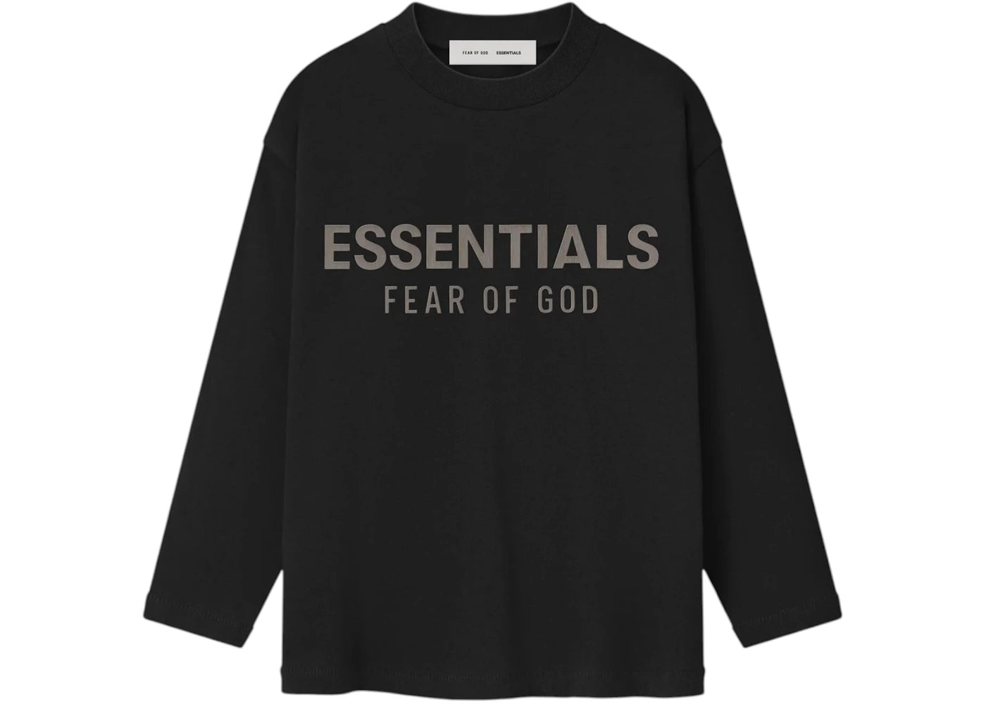 Fear of God Essentials Kids Classic Long Sleeve Tee Jet Black