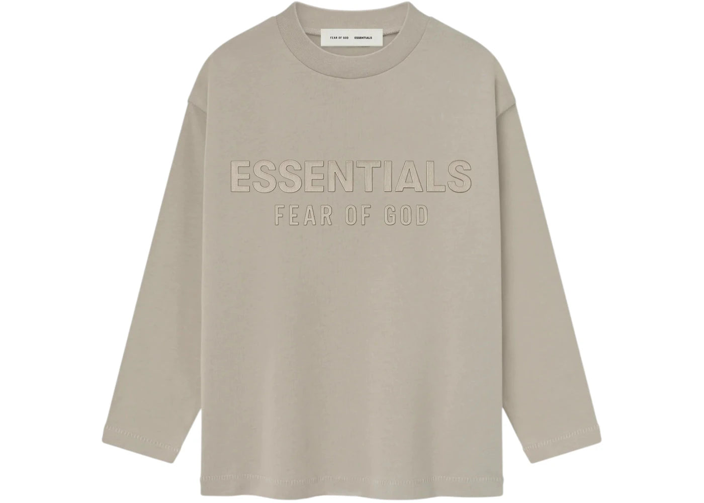 Fear of God Essentials Kids Classic Long Sleeve Tee Timber