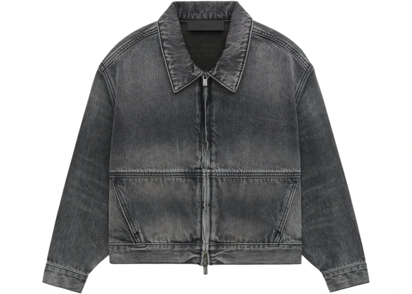 Fear of God Essentials Kids Denim Trucker Jacket Vintage Black
