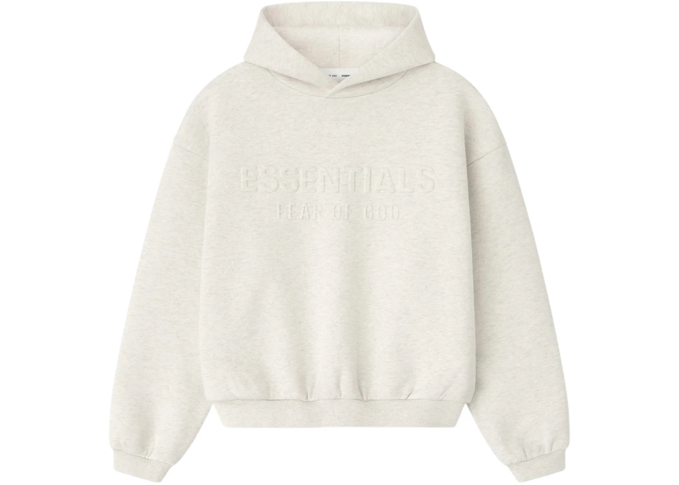 Fear of God Essentials Kids Embossed Classic Hoodie Oatmeal Heather