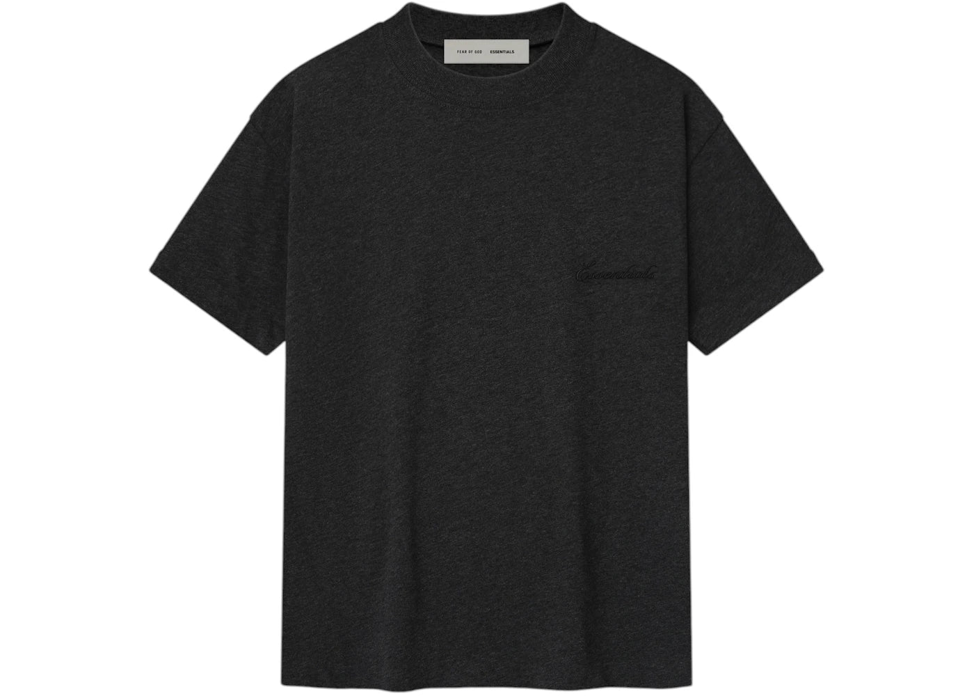 Fear of God Essentials Kids Embroidered Essential Tee Vintage Black