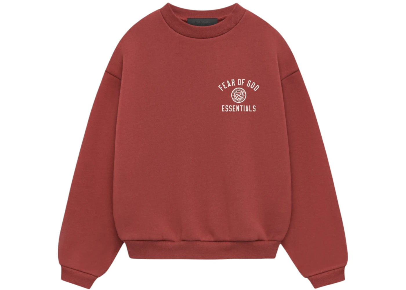 Fear of God Essentials Kids Fleece Crewneck Crimson