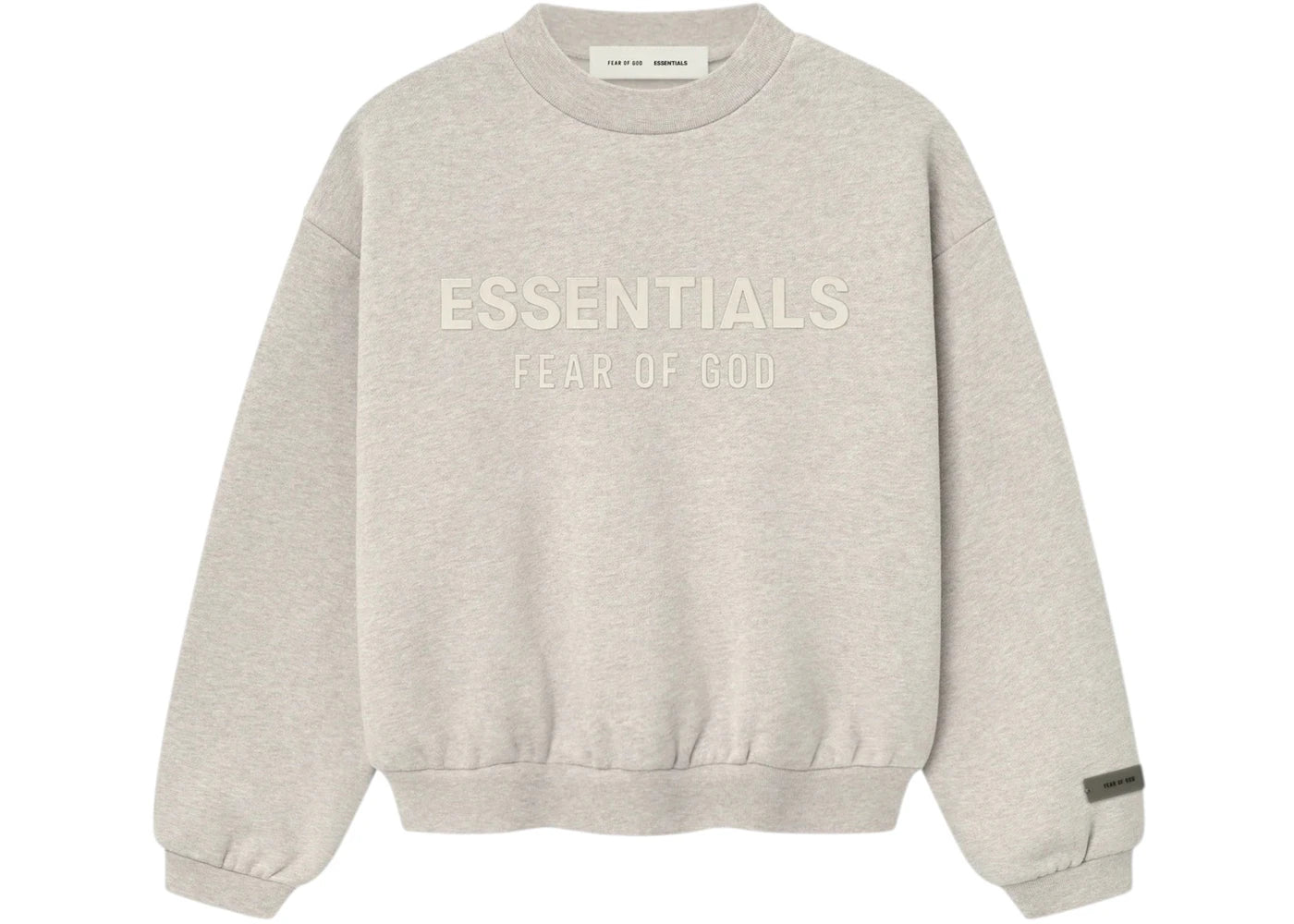 Fear of God Essentials Kids Fleece Crewneck Heather Stone