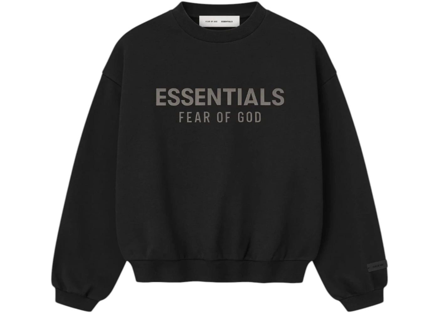Fear of God Essentials Kids Fleece Crewneck Jet Black