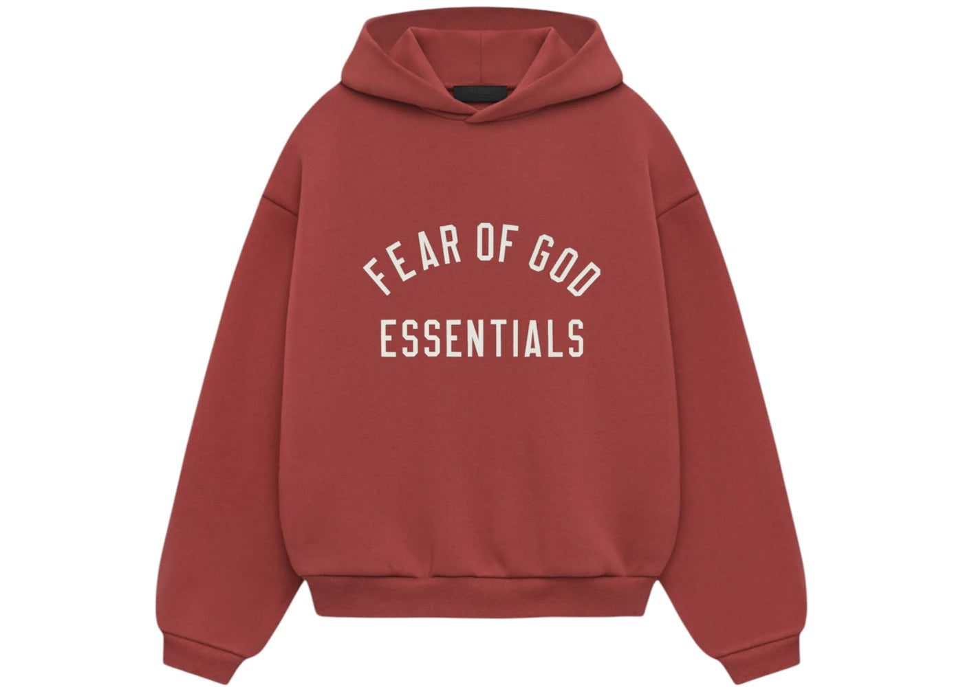 Fear of God Essentials Kids Fleece Hoodie Crimson