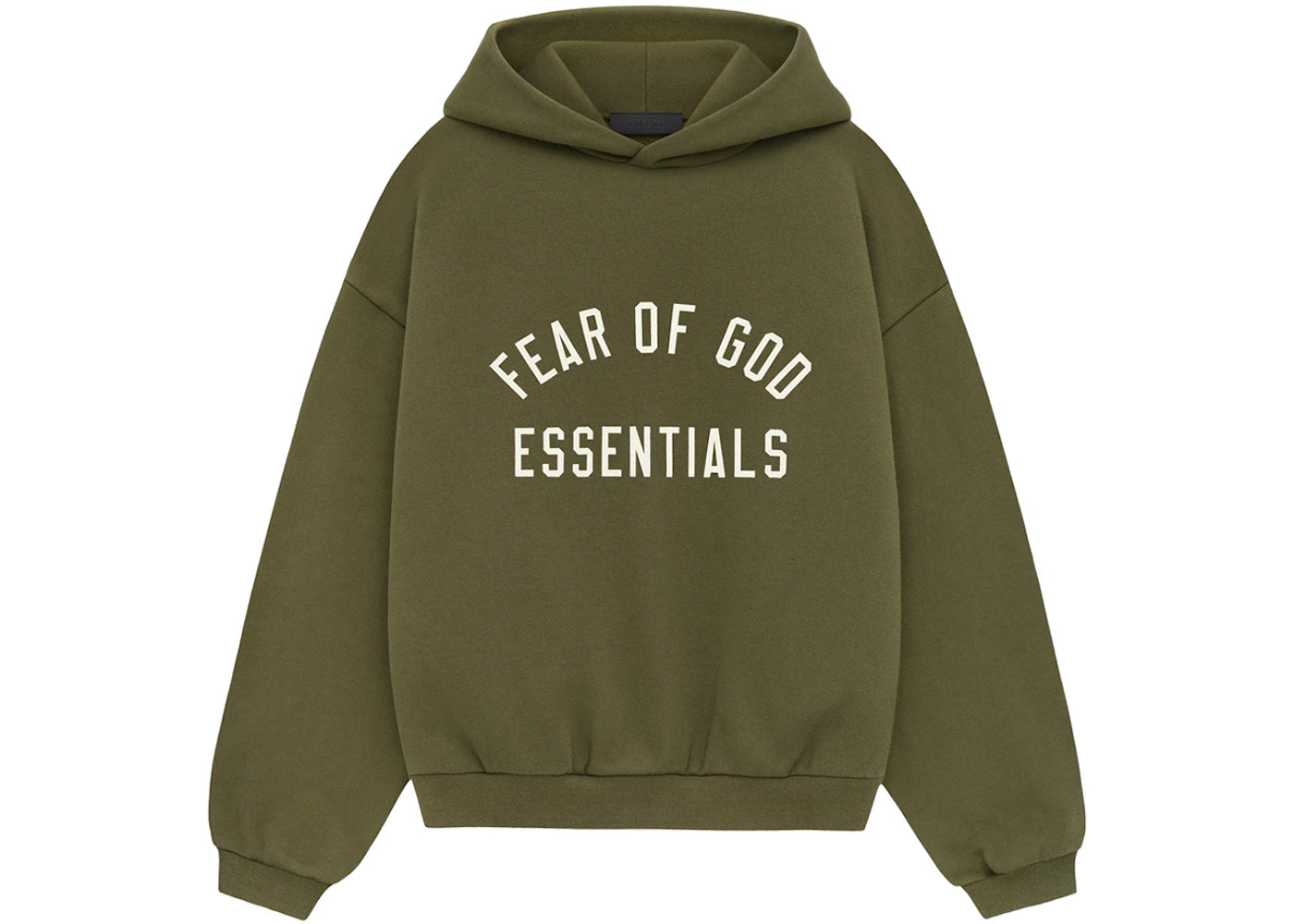 Fear of God Essentials Kids Fleece Hoodie Military