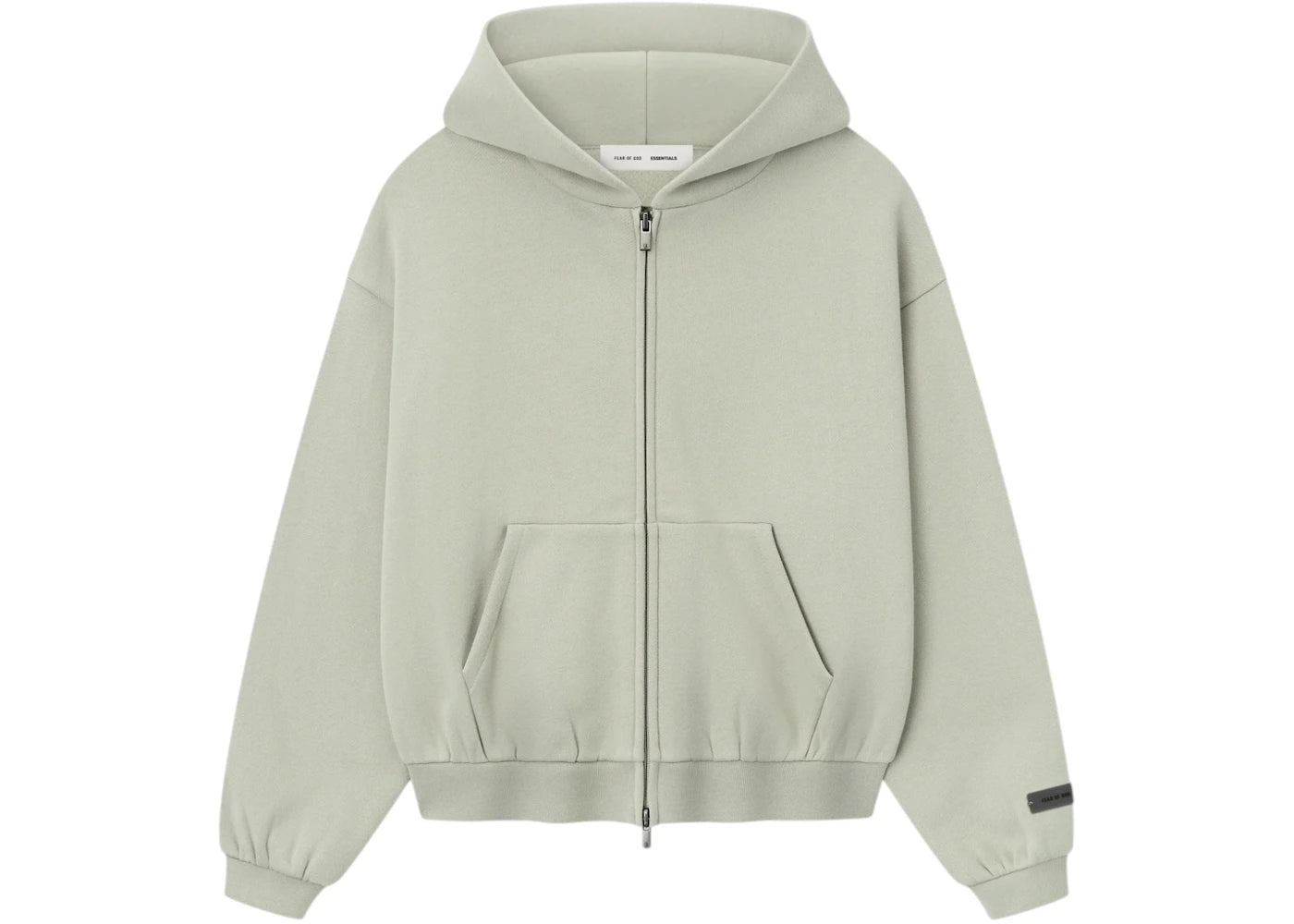 Fear of God Essentials Kids Fleece Zip-Up Hoodie Abbey Stone