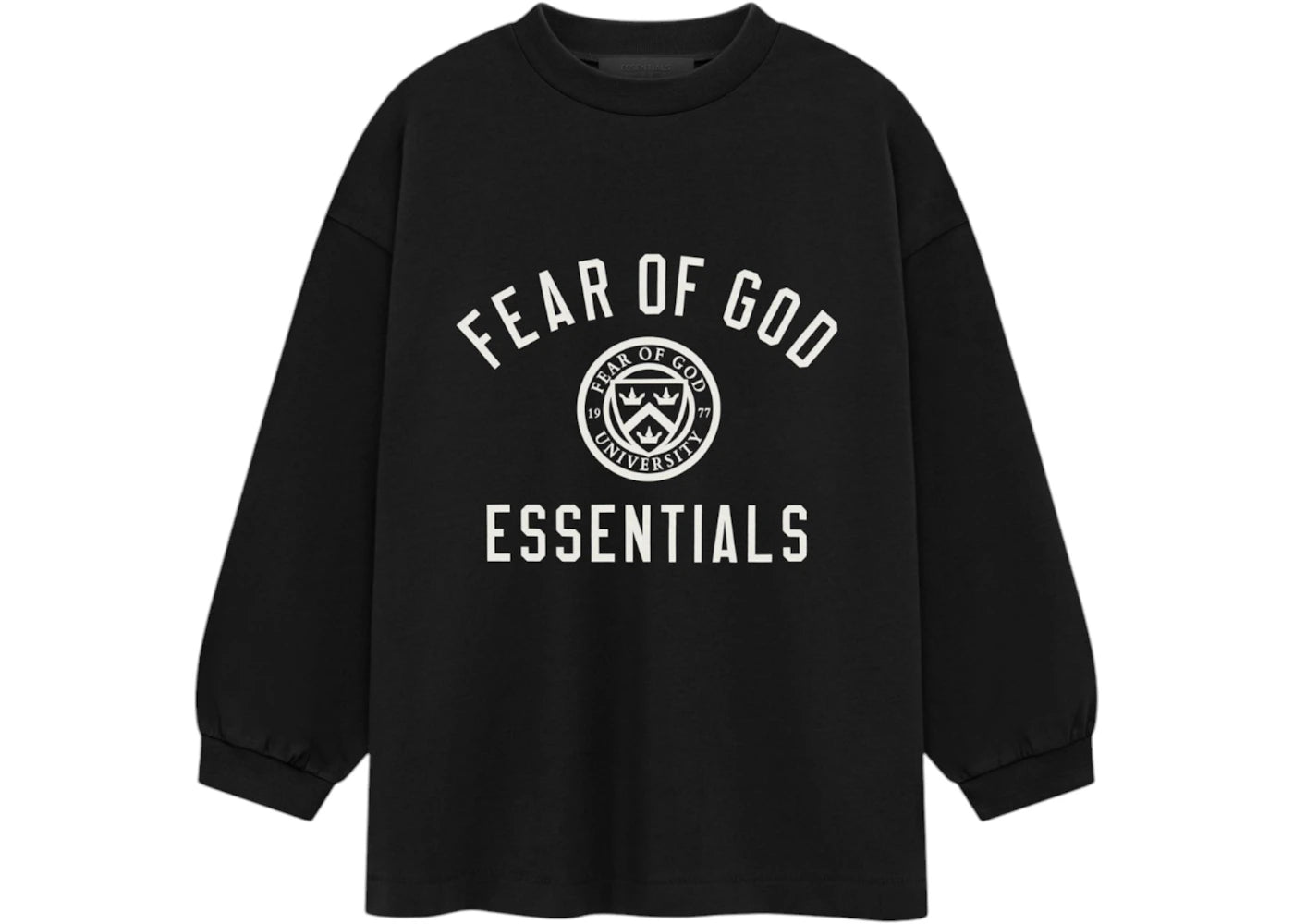 Fear of God Essentials Kids Jersey Long Sleeve II Tee (FW24) Black