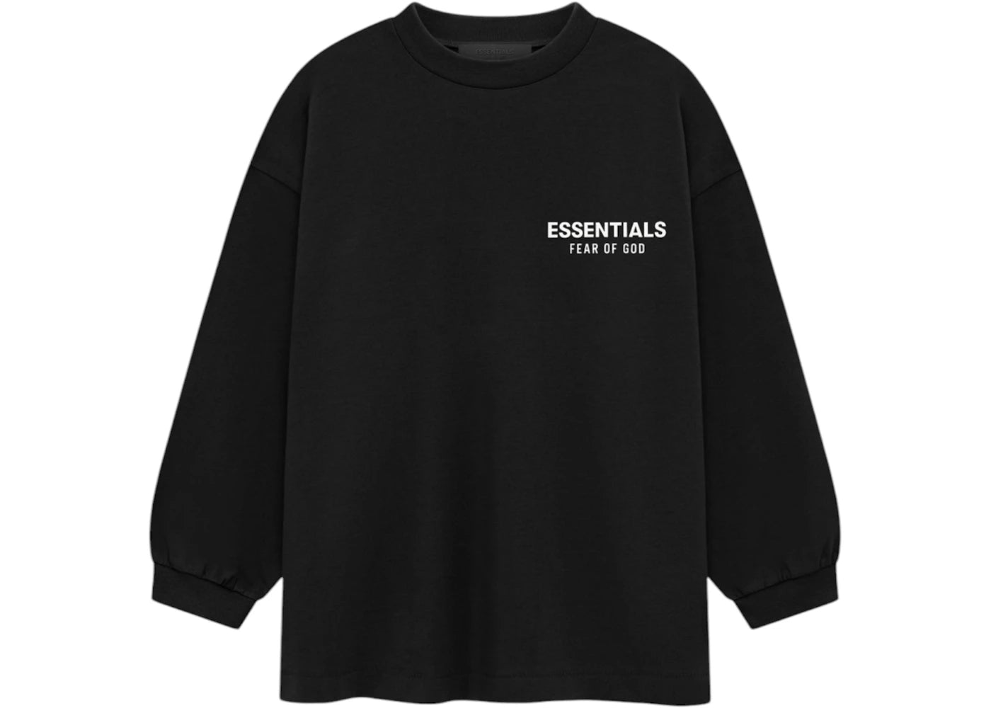 Fear of God Essentials Kids Jersey Long Sleeve Tee (FW24) Black