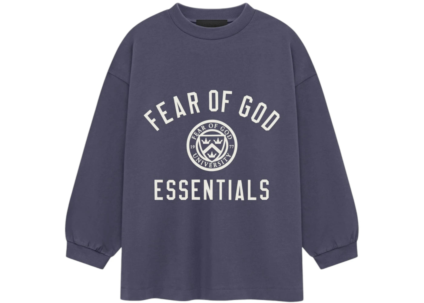 Fear of God Essentials Kids Jersey Long Sleeve Tee Marine