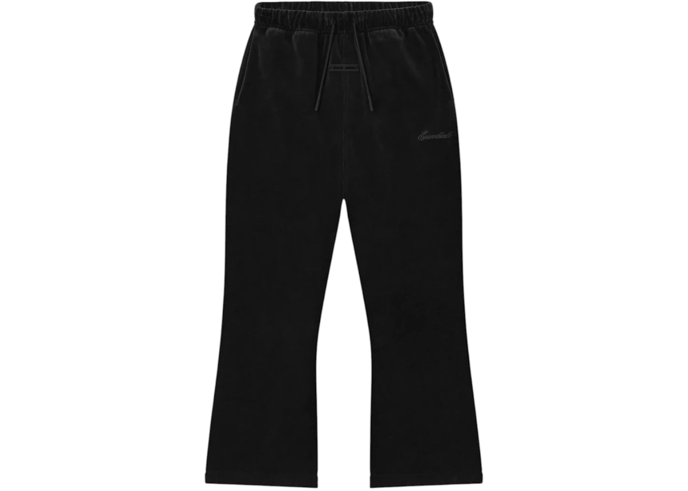 Fear of God Essentials Kids Velour Flare Sweatpant Vintage Black