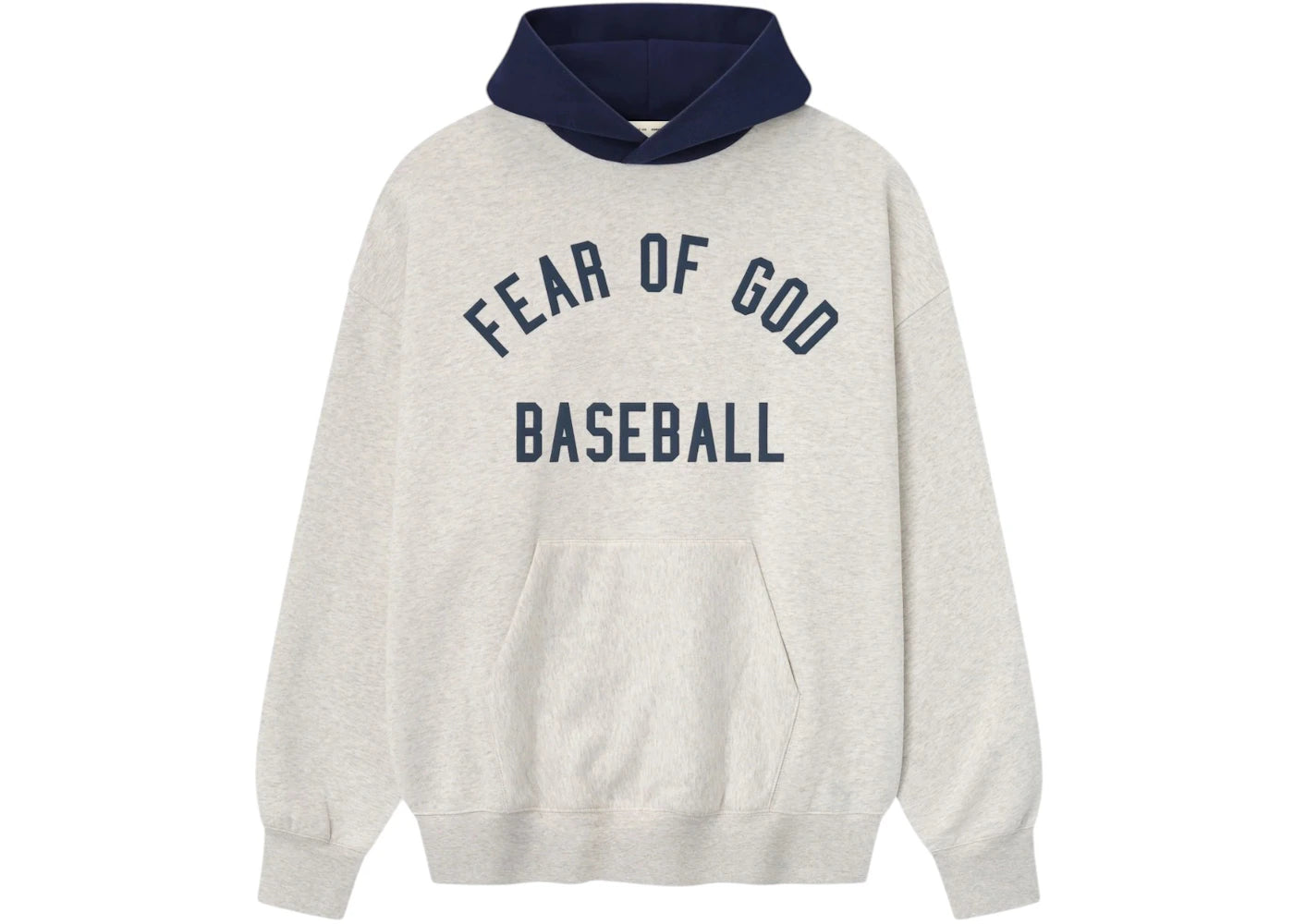Fear of God Essentials MLB Sport Hoodie Oatmeal Heather/Midnight Navy