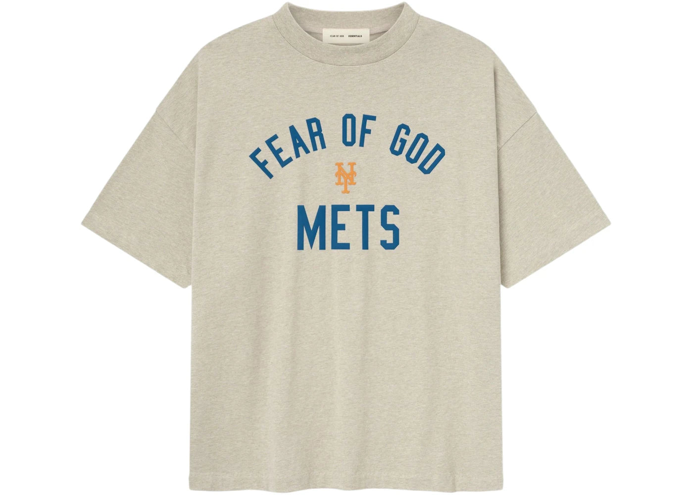 Fear of God Essentials Mets 90's Tee Heather Stone